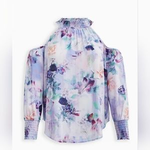 Torrid cold shoulder blouse